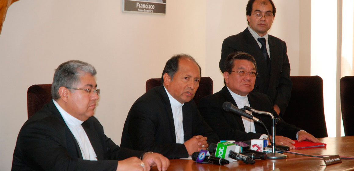 Los Obispos de Bolivia dan su mensaje al pueblo de Dios.
