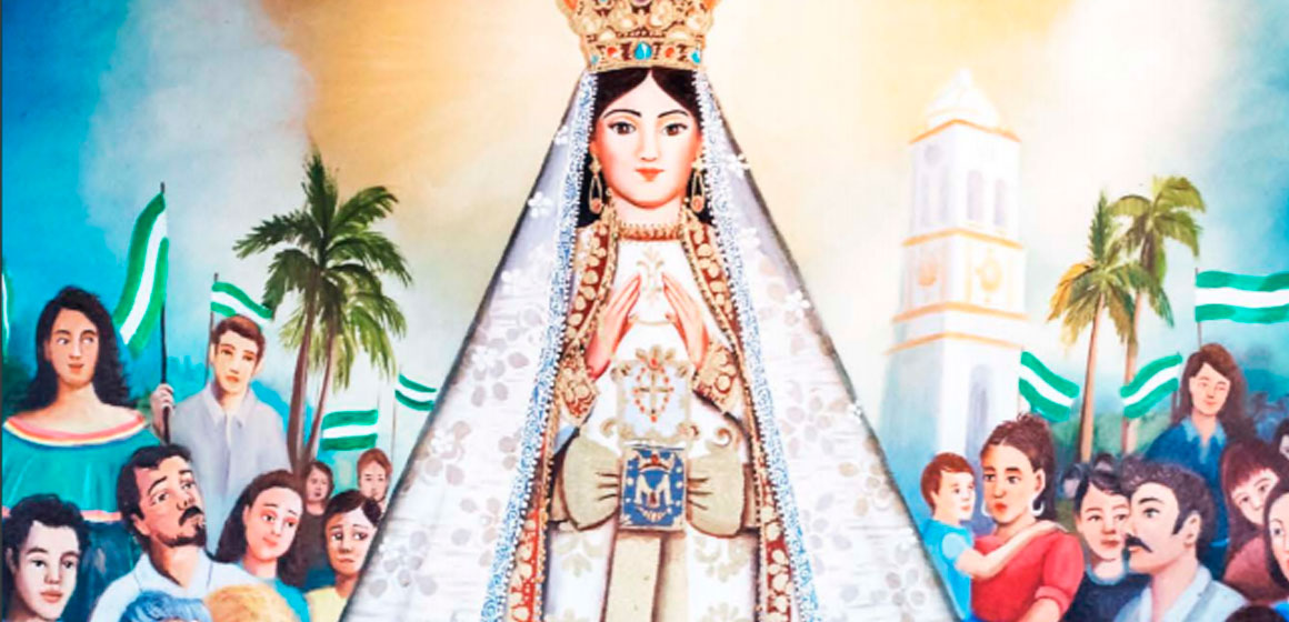 La Imagen de la Virgen María de Cotoca peregrina en Santa Cruz,