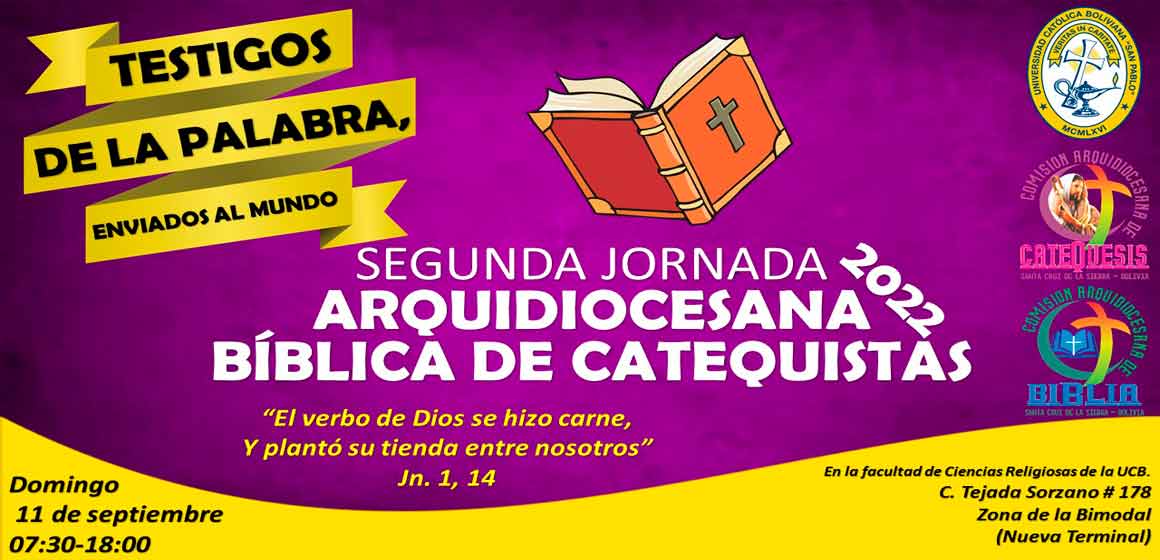 Mes de la Biblia: “II Jornada Bíblica de Catequistas en la Arquidiócesis de Santa Cruz”